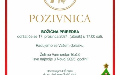 POZIVNICA – BOŽIĆNA PRIREDBA