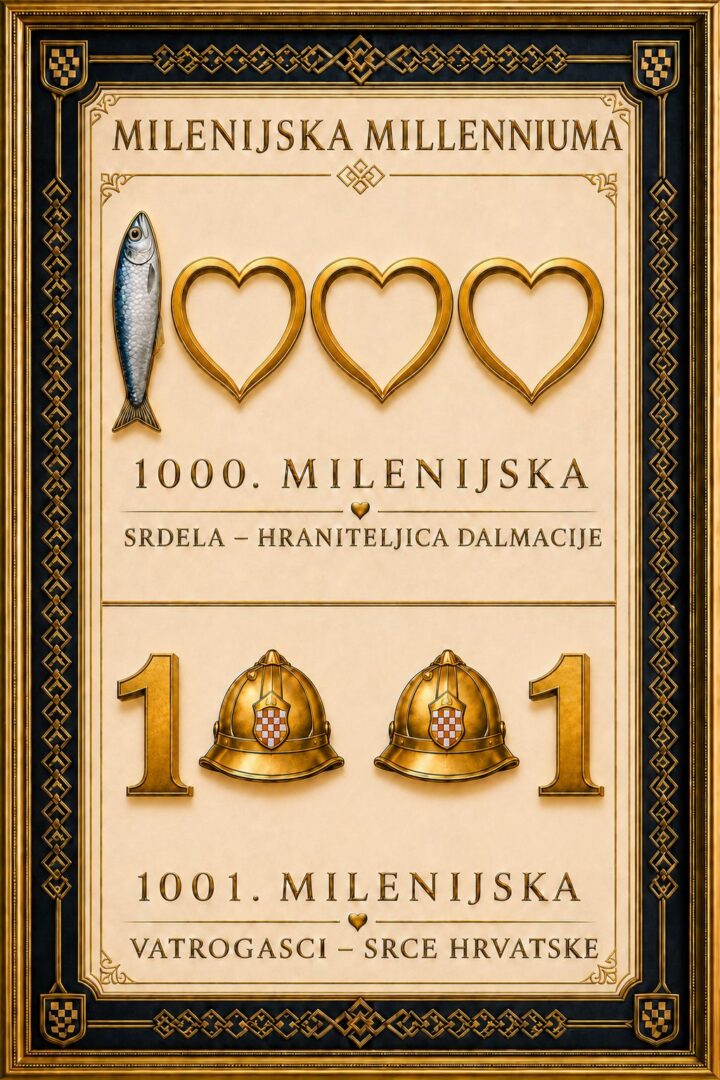 1000 Milenijska fotografija posvećena srdeli – hraniteljici Dalmacije i 1001 posvećena vatrogascima, srcu Hrvatske snimit će se 02. rujna 2026.